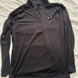 Under Armour Black Quarter-Zip Heatgear Men’s Pullover a size XL